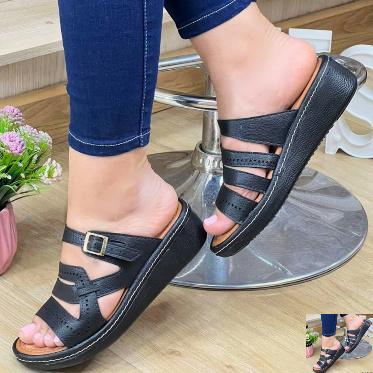 calzado sandalia romulo para mujer color negro Comprar en tienda onlineshoppingcenterg Colombia centro de compras en linea osc
